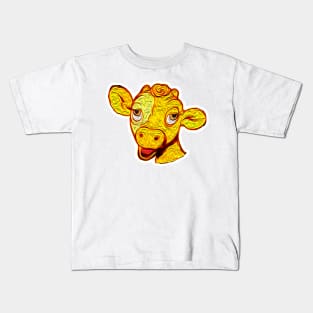 cow face baby Kids T-Shirt